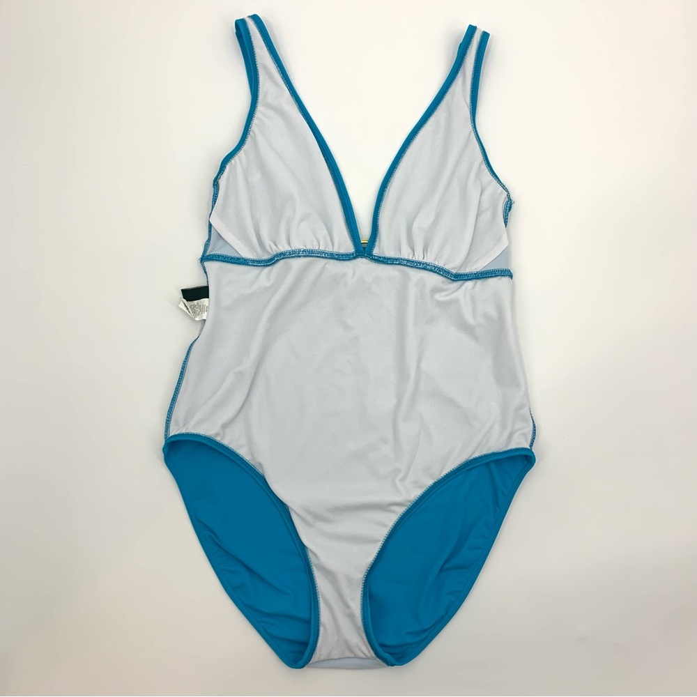 LAUREN Ralph Lauren Turquoise One Piece Swimsuit | Size 14 - Picture 7 of 8